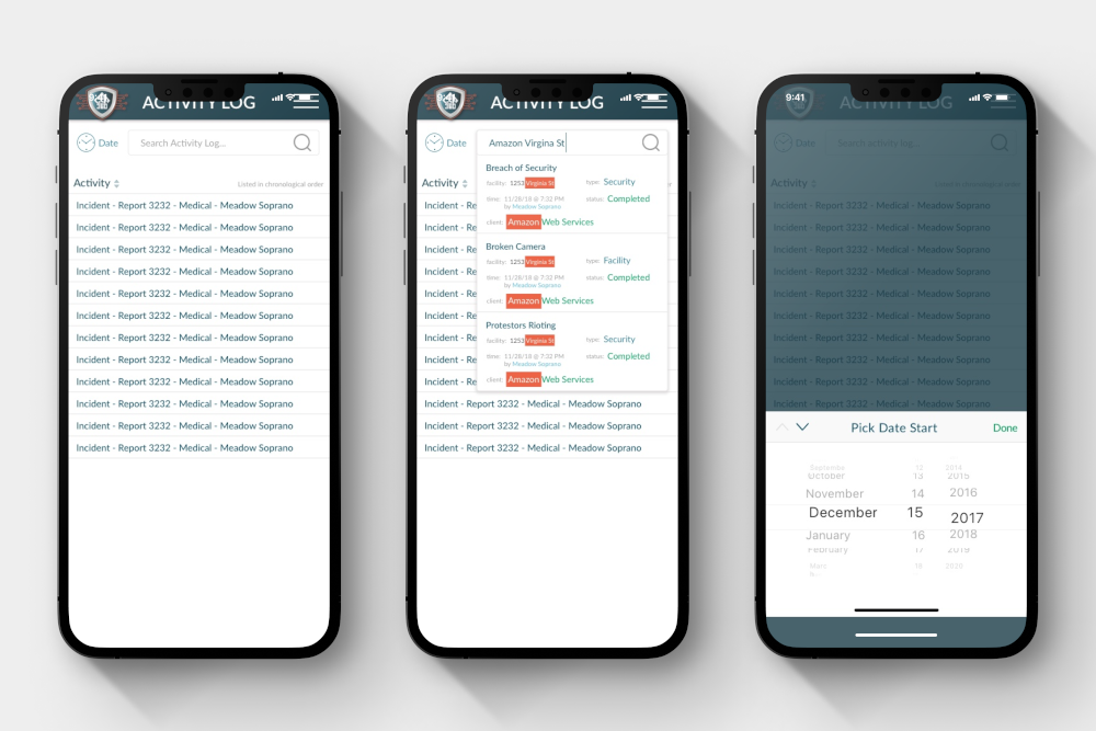 mobile activity log mobile activity log